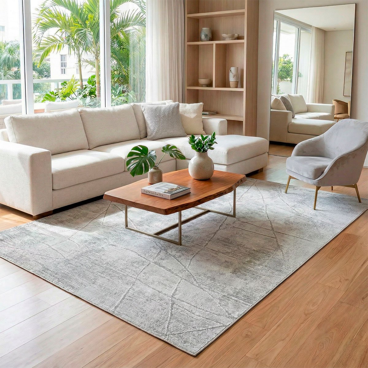 Tapete Para Sala Luxo Antibes Premium 100% Juta DES4A 1,50m x 2,00m